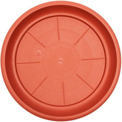 Heavy Duty Plastic Plant Saucer - 8 Inch Round Flower Pot Drip Tray, Durable Flowerpot Base for Indoor/Outdoor Use, Water Catcher for Potted Plants, Easy to Clean, Black B