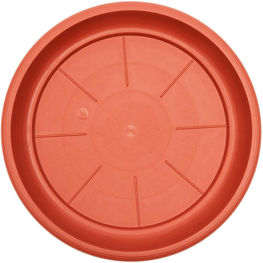 Heavy Duty Plastic Plant Saucer - 8 Inch Round Flower Pot Drip Tray, Durable Flowerpot Base for Indoor/Outdoor Use, Water Catcher for Potted Plants, Easy to Clean, Black B