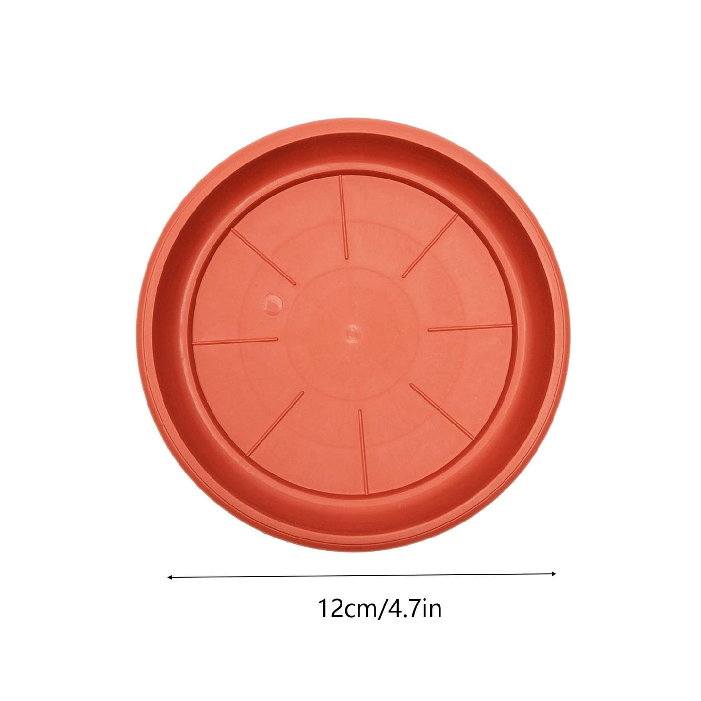 Heavy Duty Plastic Plant Saucer - 8 Inch Round Flower Pot Drip Tray, Durable Flowerpot Base for Indoor/Outdoor Use, Water Catcher for Potted Plants, Easy to Clean, Black B