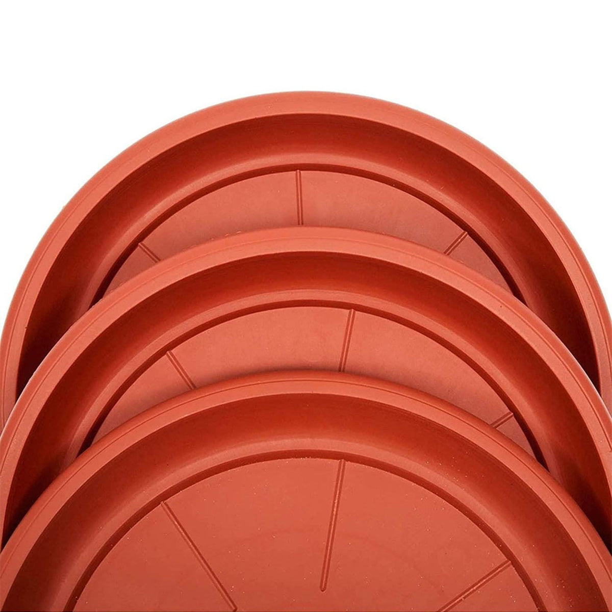 Heavy Duty Plastic Plant Saucer - 8 Inch Round Flower Pot Drip Tray, Durable Flowerpot Base for Indoor/Outdoor Use, Water Catcher for Potted Plants, Easy to Clean, Black B