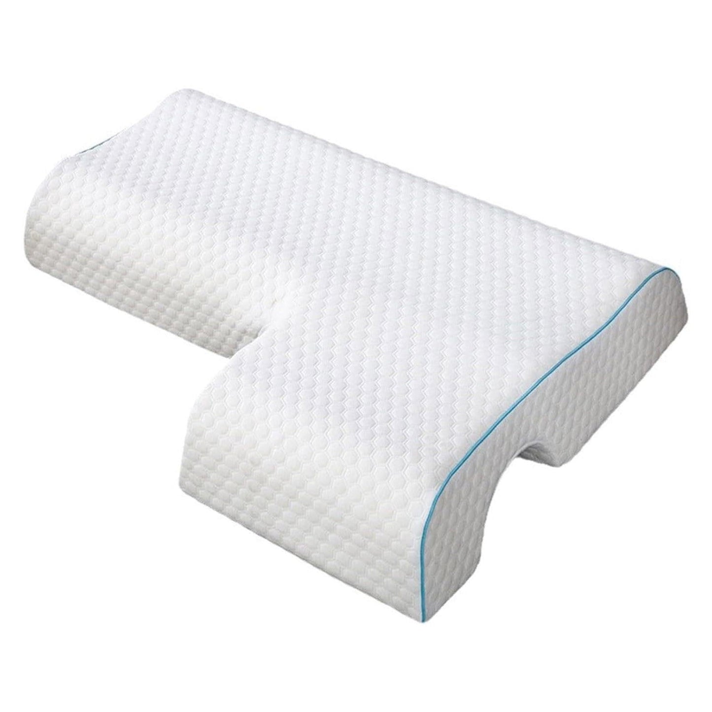 Memory Foam Cuddle Pillow, Shoulder Pillow for Side Sleepers, Arm Pillow with Arm Hole for Sleeping, Side Sleeper Pillow for Arm Pressure Relief with Breathable Pillowcase, 27.2x19.3 27.2" x 19.3" A