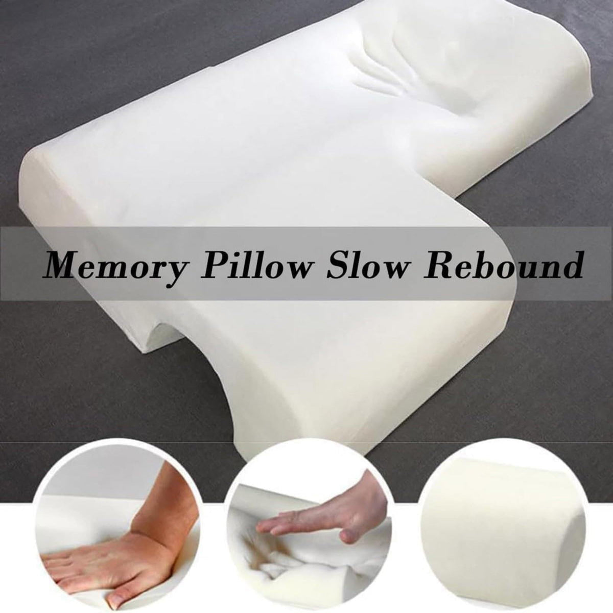 Memory Foam Cuddle Pillow with Arm Channel, Side Sleeper Support Cushion with Breathable Cover for Neck, 69 x 49 cm