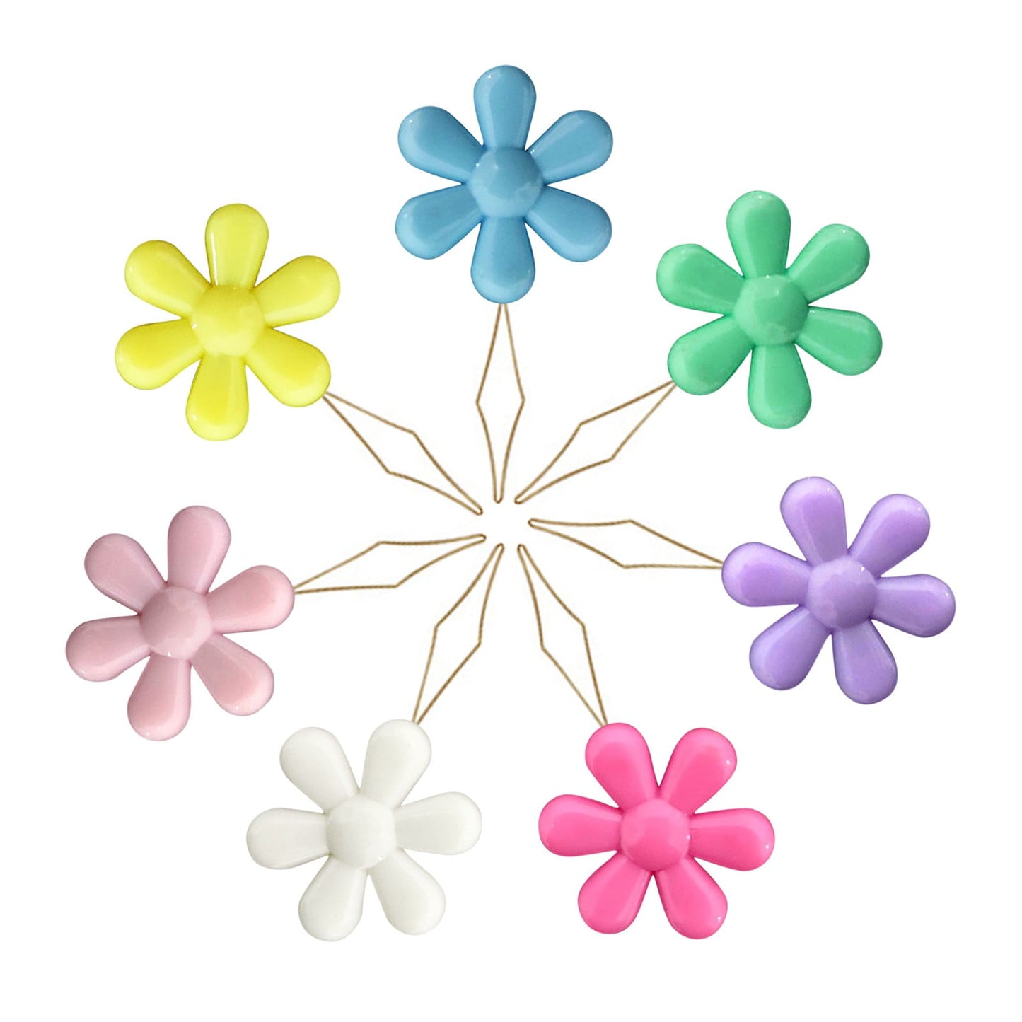 CGZQFEI Embroidery Needle Threader Tool Plastic Flower Head Sewing Machine Needle Threader for Hand Sewing Cross Stitch Craft Knitting Quilting (Mix Colors) One Size Pink1