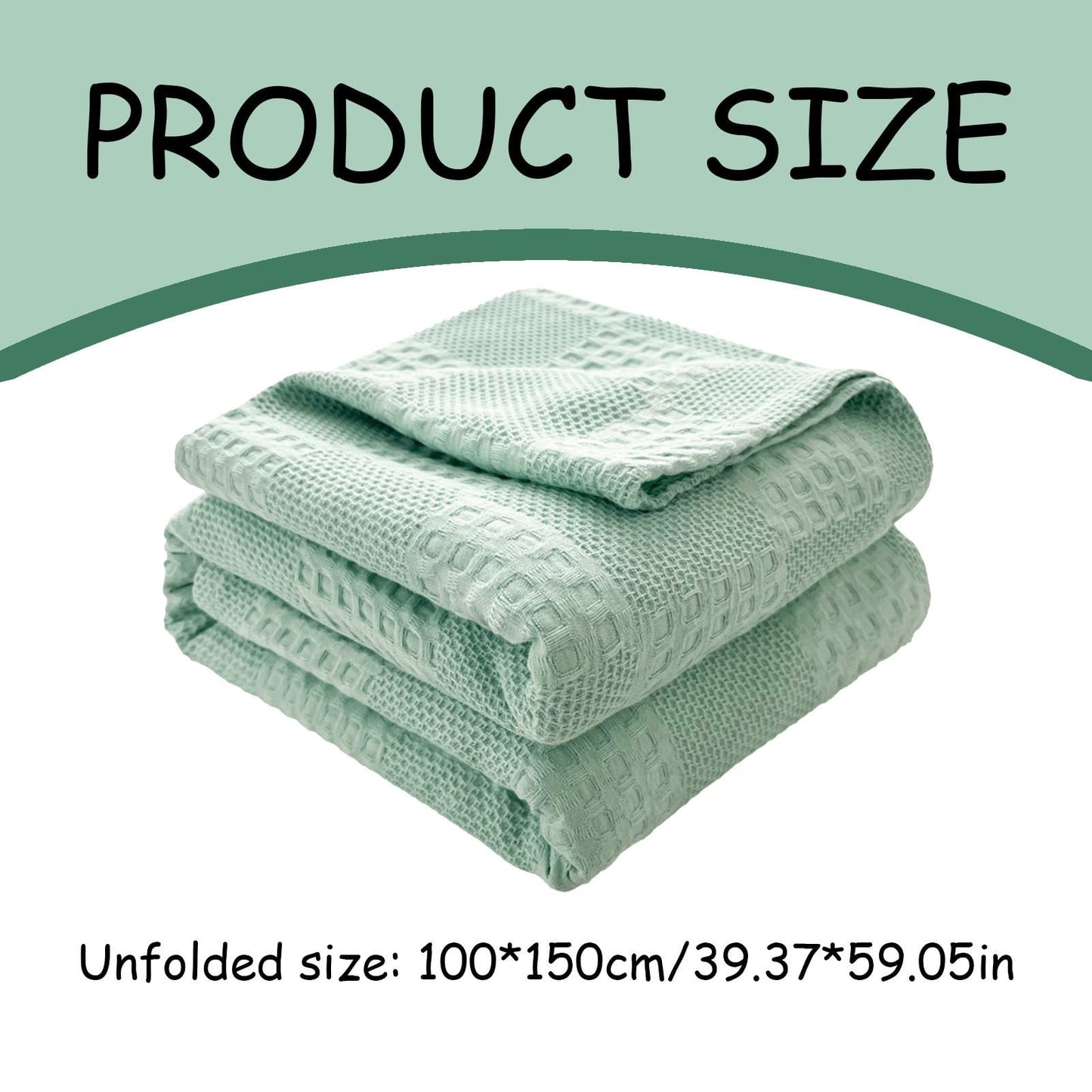 Soft Warm Blanket - Pure Cotton Lightweight Bedding | Breathable & Big Size 200*230cm | Cozy Cotton Blanket for Sofa & Bed | Warm & Soft Home Textiles for Year-Round Use(I) I