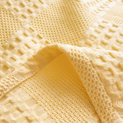 Soft Warm Blanket - Pure Cotton Lightweight Bedding | Breathable & Big Size 200*230cm | Cozy Cotton Blanket for Sofa & Bed | Warm & Soft Home Textiles for Year-Round Use(I) K
