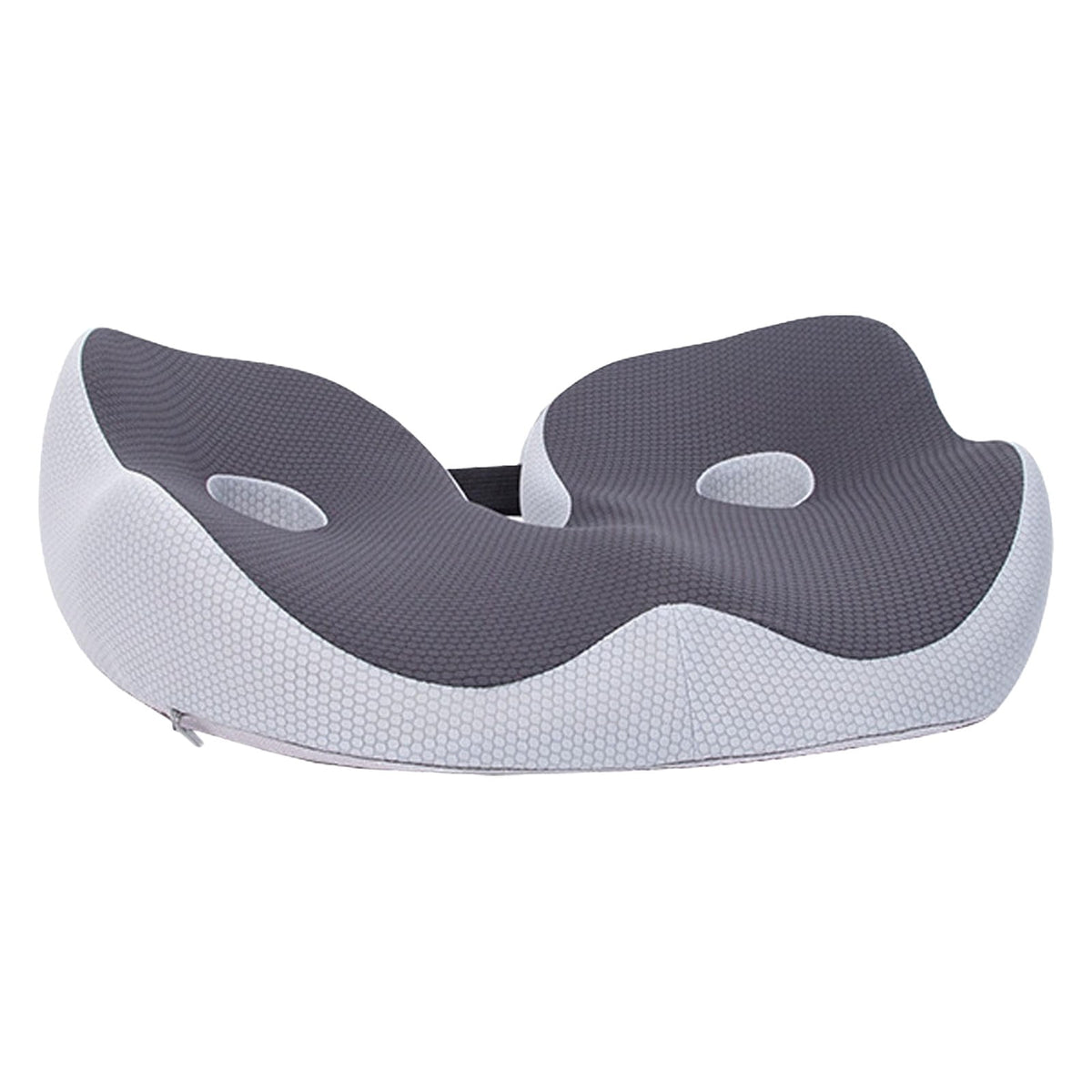 Seat Cushion, Seat Cushion for Sit Bone and Back Pain Relief, Butt, Tailbone, Hip, Hamstring, Posture Support, Memory Foam, Grey, 39.1 x 48 x 14 cm
