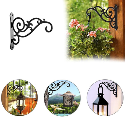 Hanging Plant Brackets Outdoor,5Inch Metal Fence Wall Plant Hanger Hooks,Plant Hanger Indoor,Heavy Duty Wall Bracket Hooks For Hanging Flower Baskets Bird Feeders Lanterns Wind Chimes,(1PCS) 1PCS