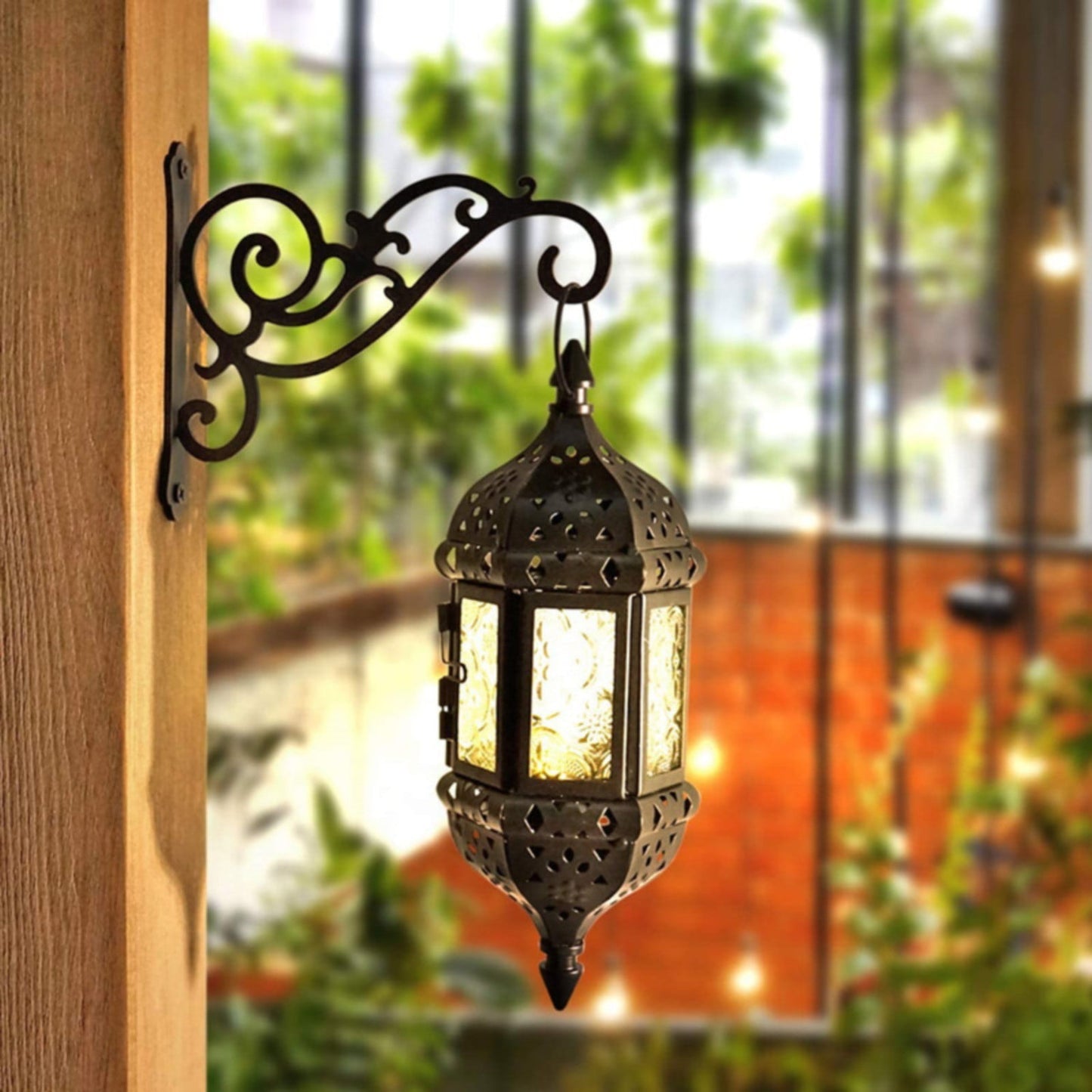 Hanging Plant Brackets Outdoor,5Inch Metal Fence Wall Plant Hanger Hooks,Plant Hanger Indoor,Heavy Duty Wall Bracket Hooks For Hanging Flower Baskets Bird Feeders Lanterns Wind Chimes,(1PCS) 1PCS