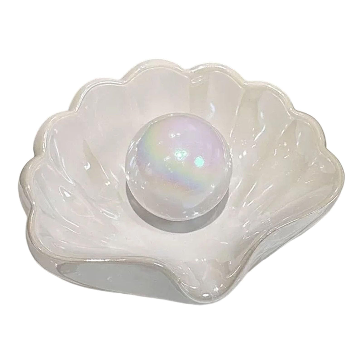 Soap Dish Shell - Soap Holder - Soap Dish - Bathroom Accessories - Jewelry Dish - Toilet Furnishings - Storage Dish - Home Decoration - Key Tray - Make Up Sponge Holder - Luxury Bathroom Interior - Gift Tip - Mother of Pearl White - 1 Piece