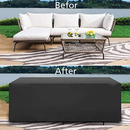 Rectangular Patio Table Cover Heavy Duty Waterproof Outdoor Furniture Set Cover