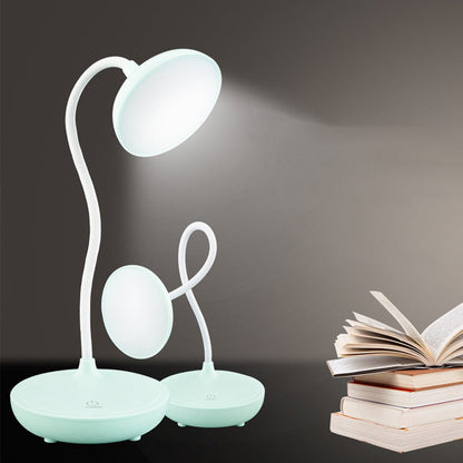 LED Desk Lamp with USB Ports,Touch Desk Lamps for Home Office with 3 Brightness Desk Light with Small Night Light,Reading Lamp Table Lamp for Bedroom Bedside Study（Pink） by Fakrich White