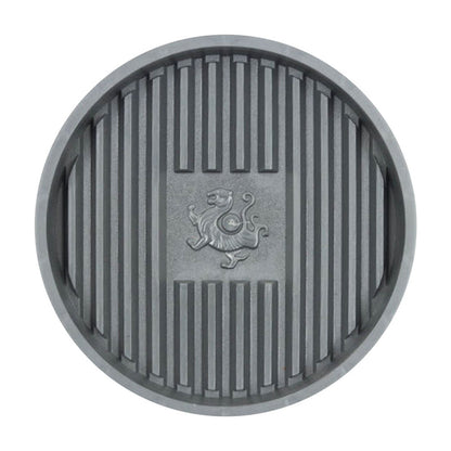 10 Inch Plant Saucer Tray,Decorative Flower Pot Drip Tray, Non-Slip Water Catch Basin for Indoor/Outdoor Potted Plants - Leak Proof Plant Mat for Furniture Protection Gray