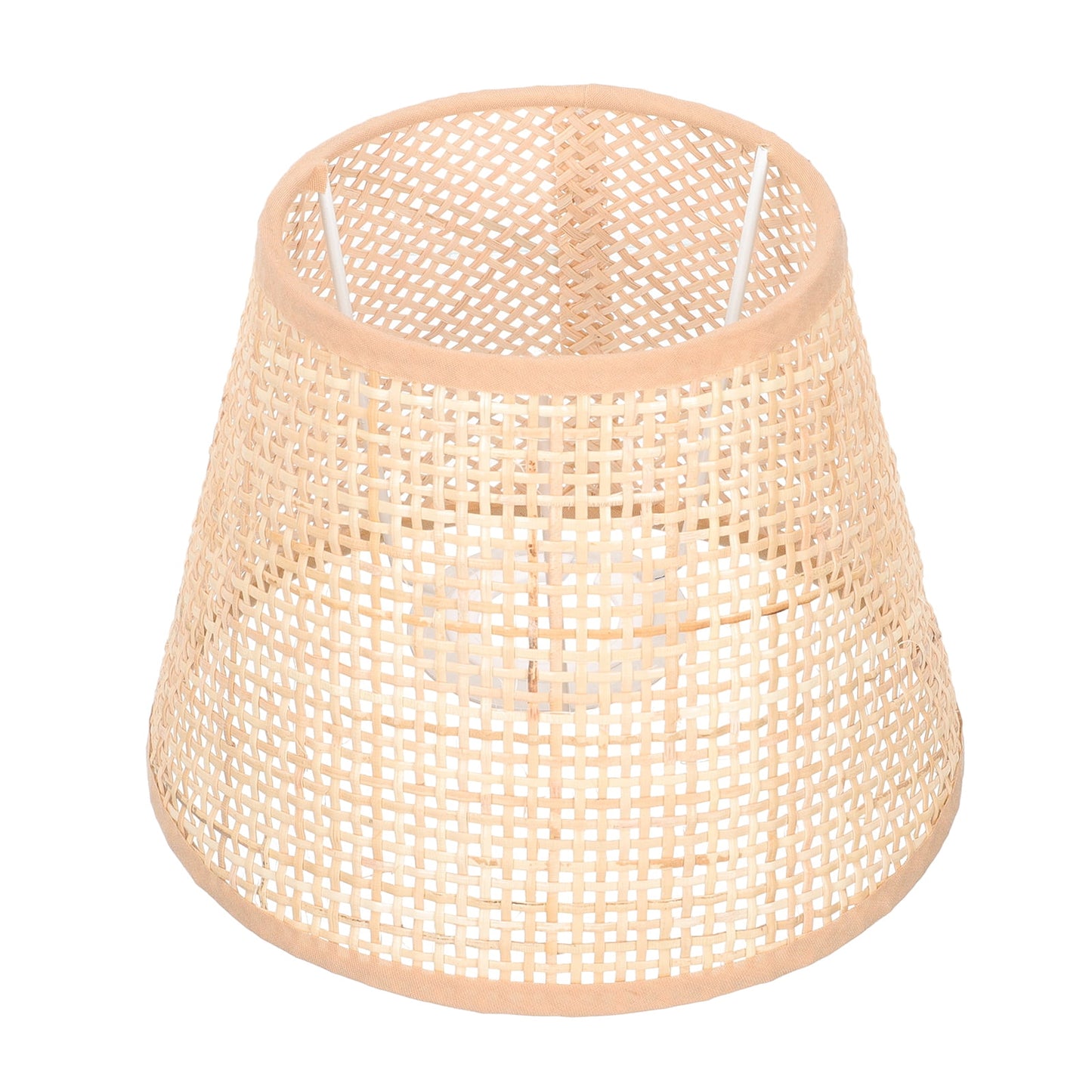 SKISUNO Khaki Rattan Floor Lamp Shade Replacement 6.7x6.7in for Study Room, 1 Piece and Stylish