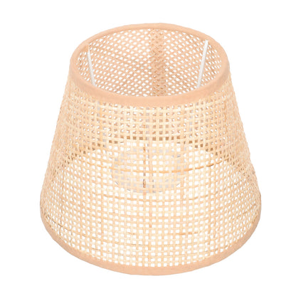 SKISUNO Khaki Rattan Floor Lamp Shade Replacement 6.7x6.7in for Study Room, 1 Piece and Stylish
