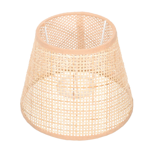 SKISUNO Khaki Rattan Floor Lamp Shade Replacement 6.7x6.7in for Study Room, 1 Piece and Stylish