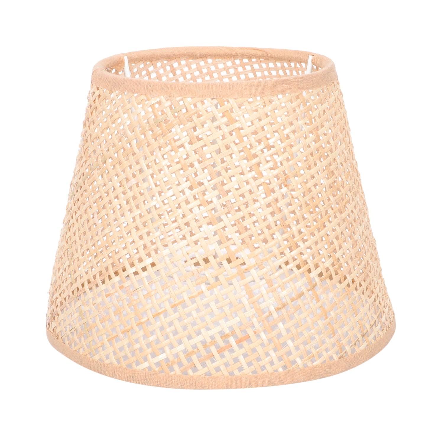 SKISUNO Khaki Rattan Floor Lamp Shade Replacement 6.7x6.7in for Study Room, 1 Piece and Stylish