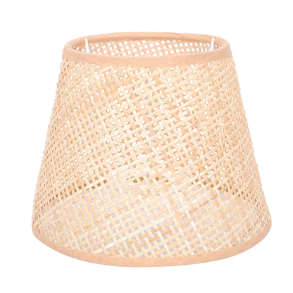 SKISUNO Khaki Rattan Floor Lamp Shade Replacement 6.7x6.7in for Study Room, 1 Piece and Stylish
