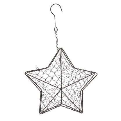HOOWIFFY Iron Wire Wall Planter Hanging Basket Decorative Flower Pot Holder Space Saving for Indoor Outdoor Use 1 Pc