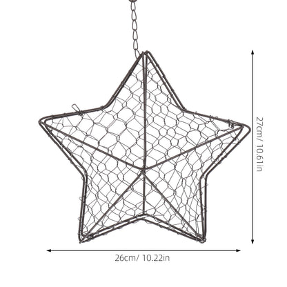 HOOWIFFY Iron Wire Wall Planter Hanging Basket Decorative Flower Pot Holder Space Saving for Indoor Outdoor Use 1 Pc