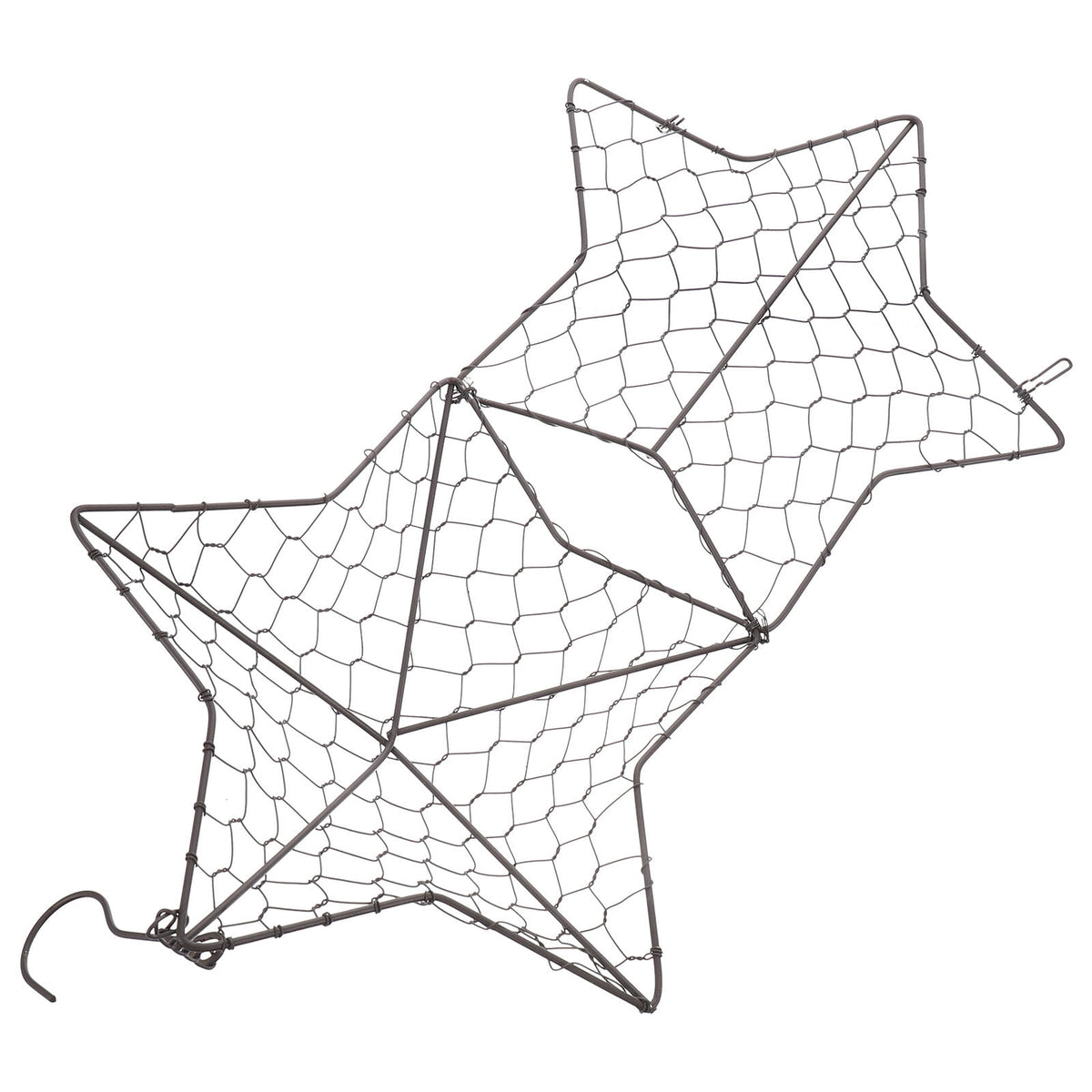 HOOWIFFY Iron Wire Wall Planter Hanging Basket Decorative Flower Pot Holder Space Saving for Indoor Outdoor Use 1 Pc