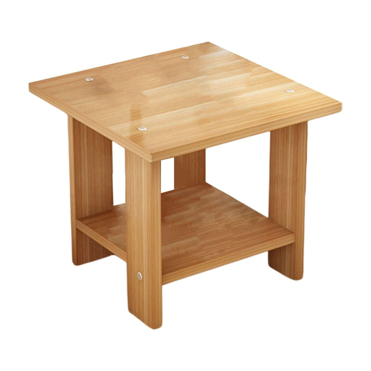 Compact Multi-Functional Side Table, Small Accent End Table for Sofa, Bedside, Living Room & Apartment, Portable Tea Table Nightstand Brown