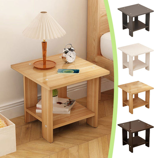 Kdkad Compact Multi-Functional Side Table, Small Accent End Table for Sofa, Bedside, Living Room & Apartment, Portable Tea Table Nightstand Gray