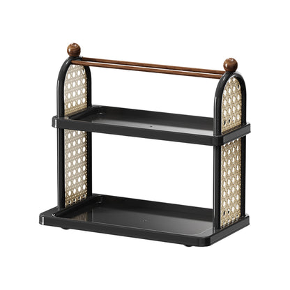Tea Water Rack, Multi-Functional Storage Rack, Multi Layer Cup Storage Rack, Multi-function Rack Desktop Storage Rack, Mul-tifunctional Wooden Tea Cup Station Countertop Stand Shel
