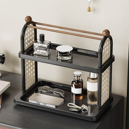 Tea Water Rack, Multi-Functional Storage Rack, Multi Layer Cup Storage Rack, Multi-function Rack Desktop Storage Rack, Mul-tifunctional Wooden Tea Cup Station Countertop Stand Shel