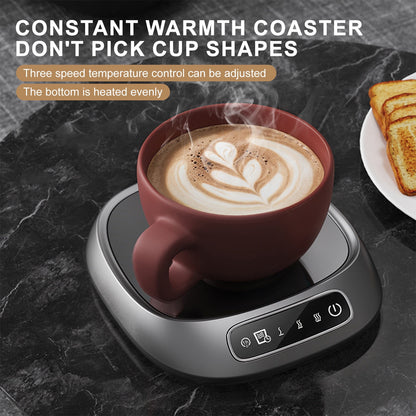 Coffee Mug Warmer, Mug Warmer for Office Desk, Electric Coffee Cup Warmer for Desk with 3-Temp Settings, Advanced Temperature-Controlled Beverage Warmers Heating Plate, for Coffee, Milk, Tea