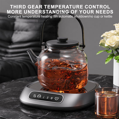 Coffee Mug Warmer, Mug Warmer for Office Desk, Electric Coffee Cup Warmer for Desk with 3-Temp Settings, Advanced Temperature-Controlled Beverage Warmers Heating Plate, for Coffee, Milk, Tea