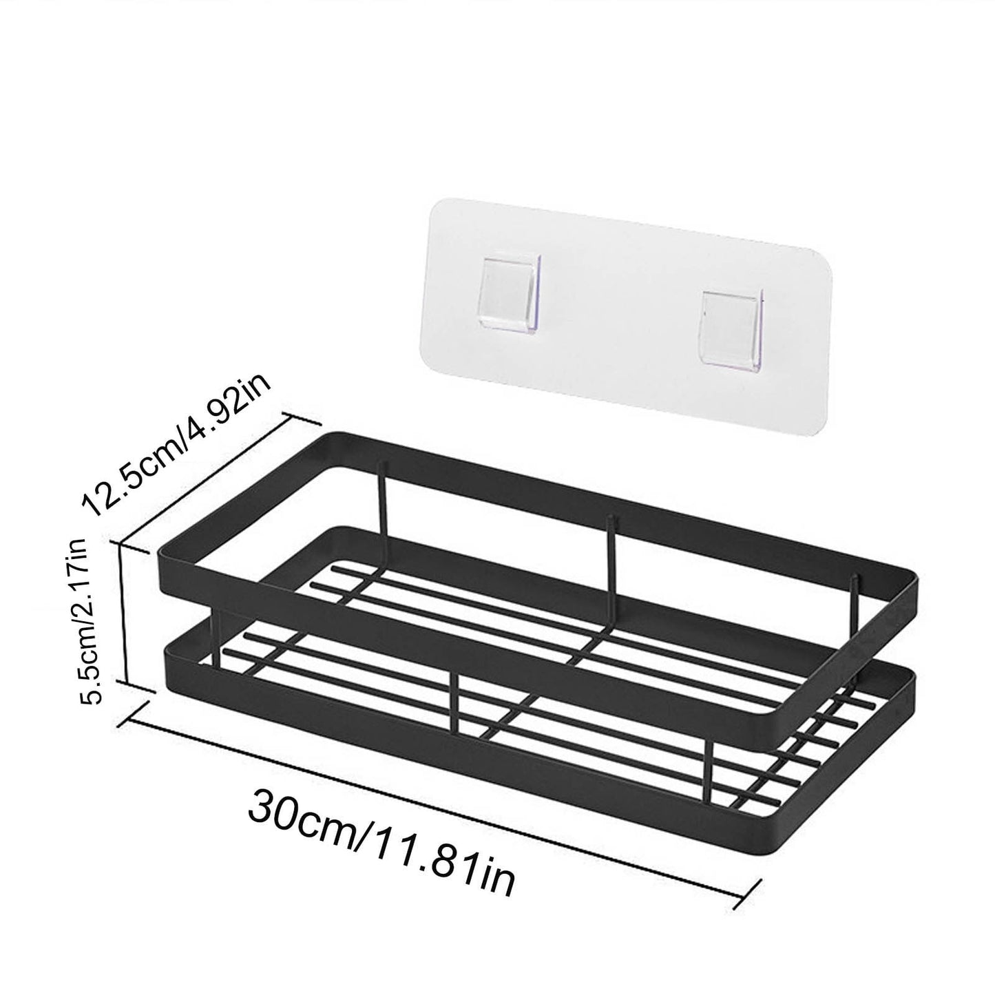 Metal Spice Rack, Wall Mount Floating Shelves, Black Storage organizer, Wall-mounted Household Spice Jars Rack, Wall Multi-function Storage Racks, for Cabinet Door, Pantry, Kitchen/Bathroom Supplies