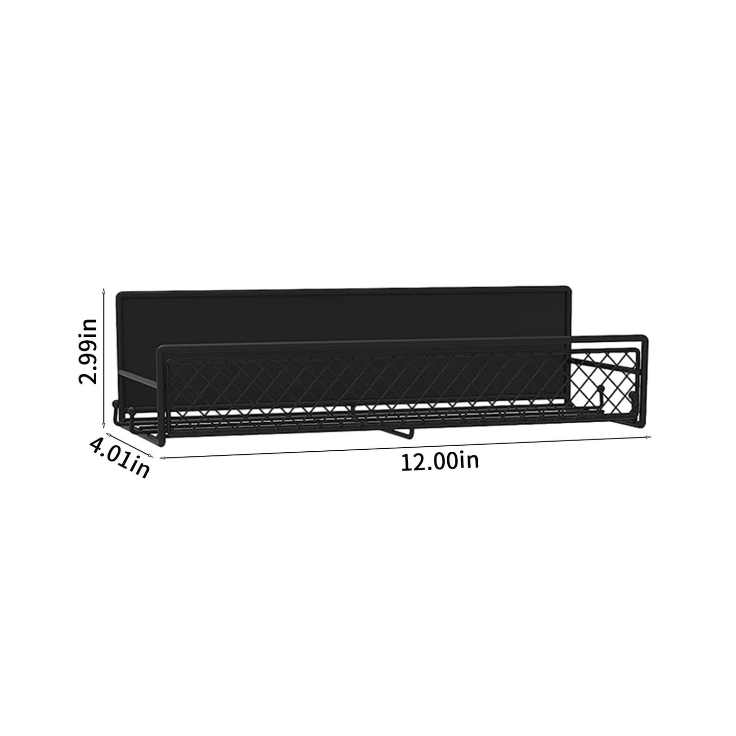 Magnetic Spice Rack for Refrigerator, Metal Strong Magnet Shelf, Space Saving Spice Organizer, Home Kitchen Storage Rack, Movable Magnetic Basket for Fridge Microwave Washing Machines