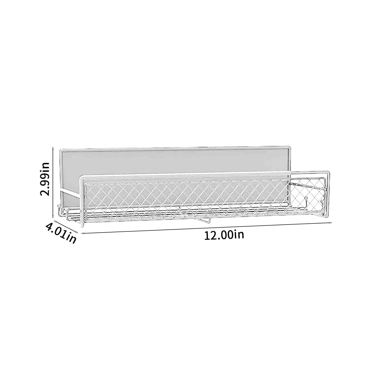 Magnetic Spice Rack for Refrigerator, Metal Strong Magnet Shelf, Space Saving Spice Organizer, Home Kitchen Storage Rack, Movable Magnetic Basket for Fridge Microwave Washing Machines