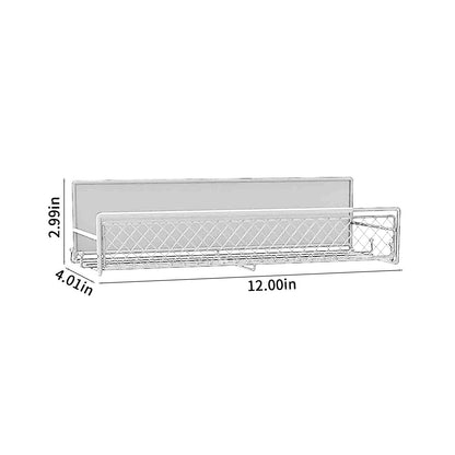 Magnetic Spice Rack for Refrigerator, Metal Strong Magnet Shelf, Space Saving Spice Organizer, Home Kitchen Storage Rack, Movable Magnetic Basket for Fridge Microwave Washing Machines