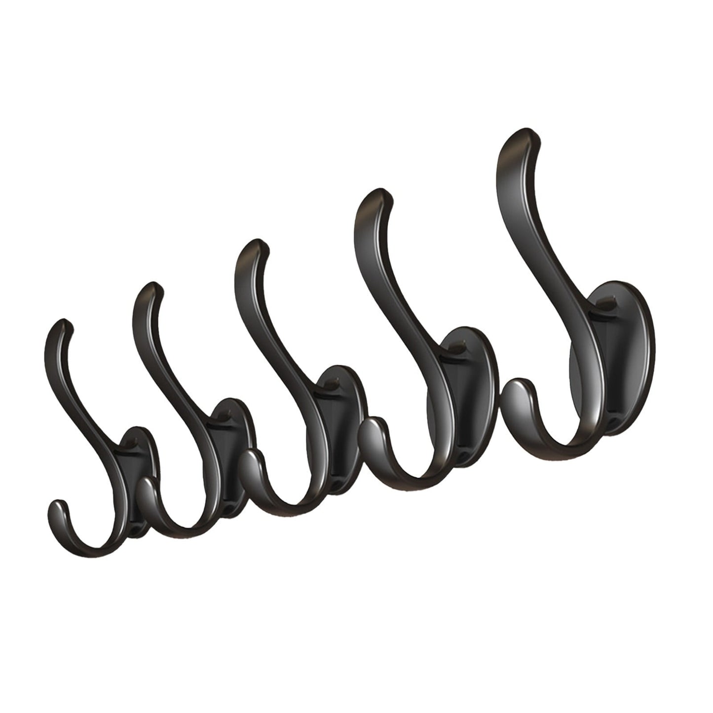 Wall Mounted Coat Hooks, 5 Pack Heavy Duty Hardware Robe Hooks, Decorative for Single Hanging Coats Towel Cubicle Classroom Kitchen Bath Backpack Hat Hook