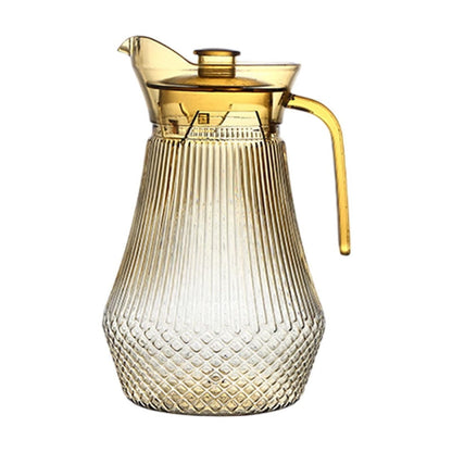 Acrylic Pitcher, Clear Plastic Water Pitchers with Lid and Spout, Iced Tea Pitcher Beverage Containers for Fridge, Juice, Sangria, Lemonade, Shatter-proof, BPA-Free