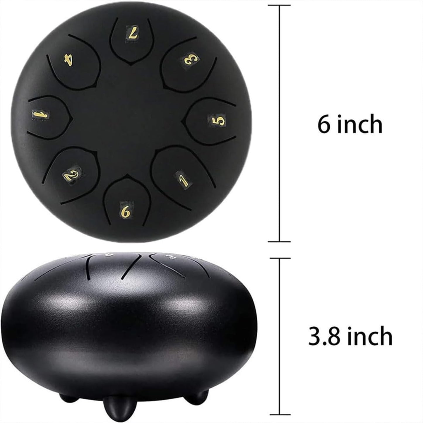 Rain Drum for Outside Garden,Chakra Drum for Rain Outdoor, Drum Rain Chime Waterproof,Rain Drum for Garden Instrument, chakra Drum 6 Inches 8 Notes, Chakra Rain Drum Outdoor