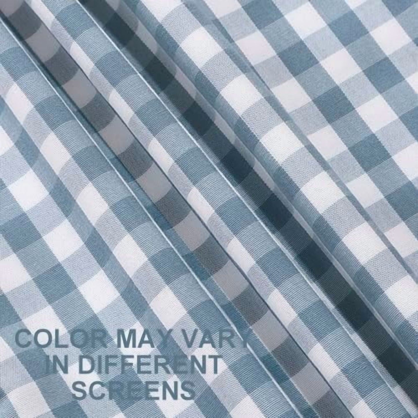 Light Blue Farmhouse Buffalo Plaid Pillow Covers 18x18 Set of 2 Patio Outdoor Decor Neutral Checkered Pillow Covers 18 x 18, Blue and White Gingham
