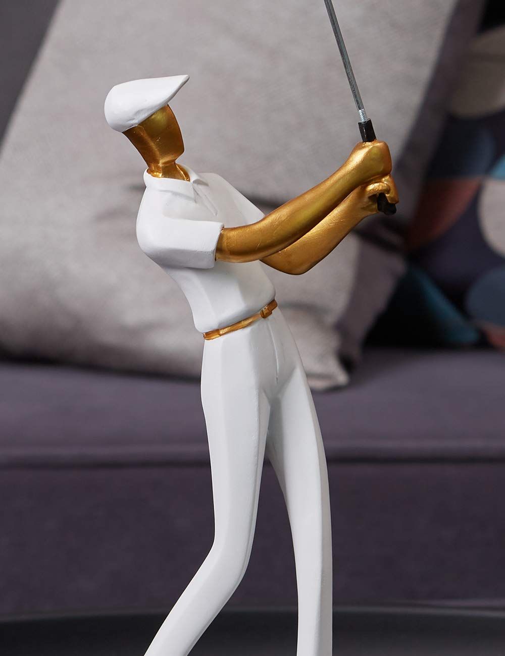 Decor Figurine Statue Modern Sculpture Home Gifts Table Centerpiece Crafts  Arts 10inch-Golf White-Home Decoration Collection