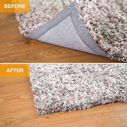 Washable Grippers for Rug, New Materials to Non Slip Rug Pads for Hardwood Floors, Under Rug Carpet Tape Keep Your Rug in Place