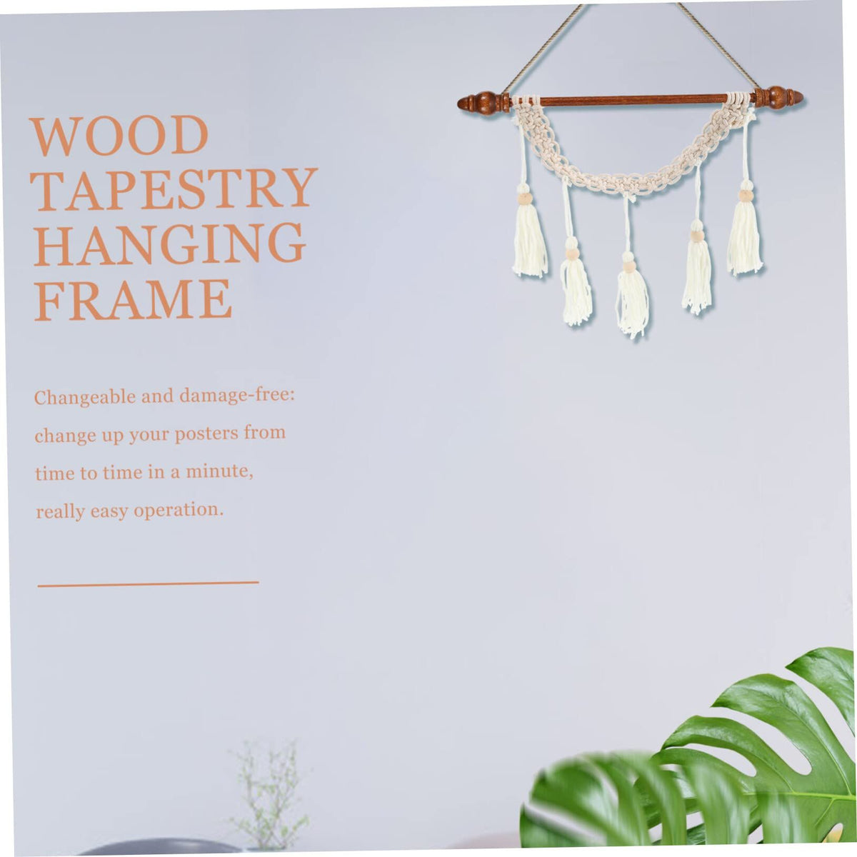 2pcs Hanging Scroll Vintage Pictures Banner Poles Canvas Hanging Frame Wall Coat Hanger Painting Hanging Rod Dowel Artwork