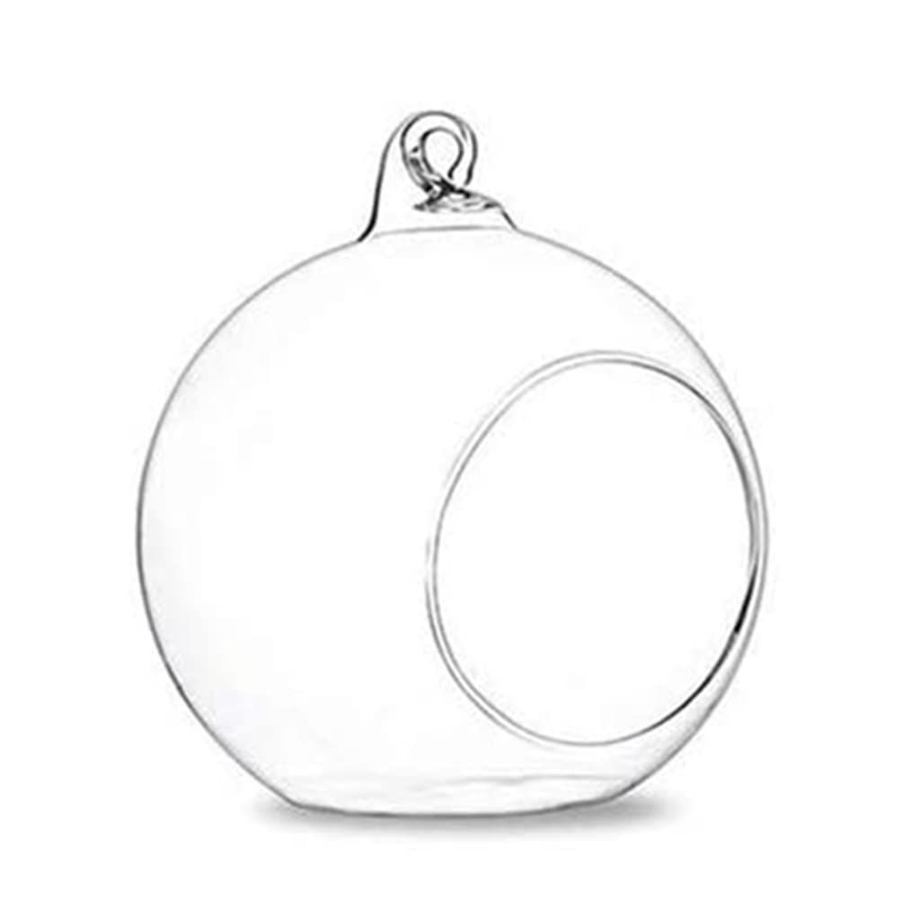 Hanging Glass Planter Globe Tea Light Candle Holder Succulents Vase Hanger Air Plant Terrarium for Home Wedding  8cm