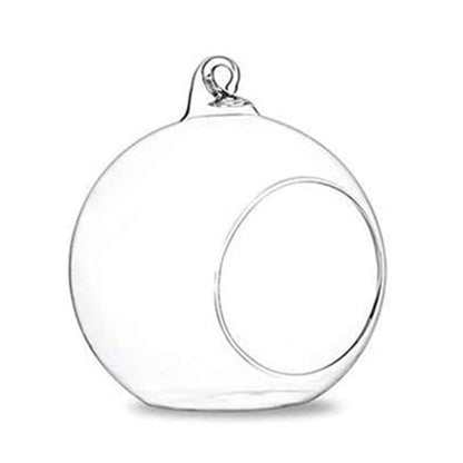 Hanging Glass Planter Globe Tea Light Candle Holder Succulents Vase Hanger Air Plant Terrarium for Home Wedding  8cm