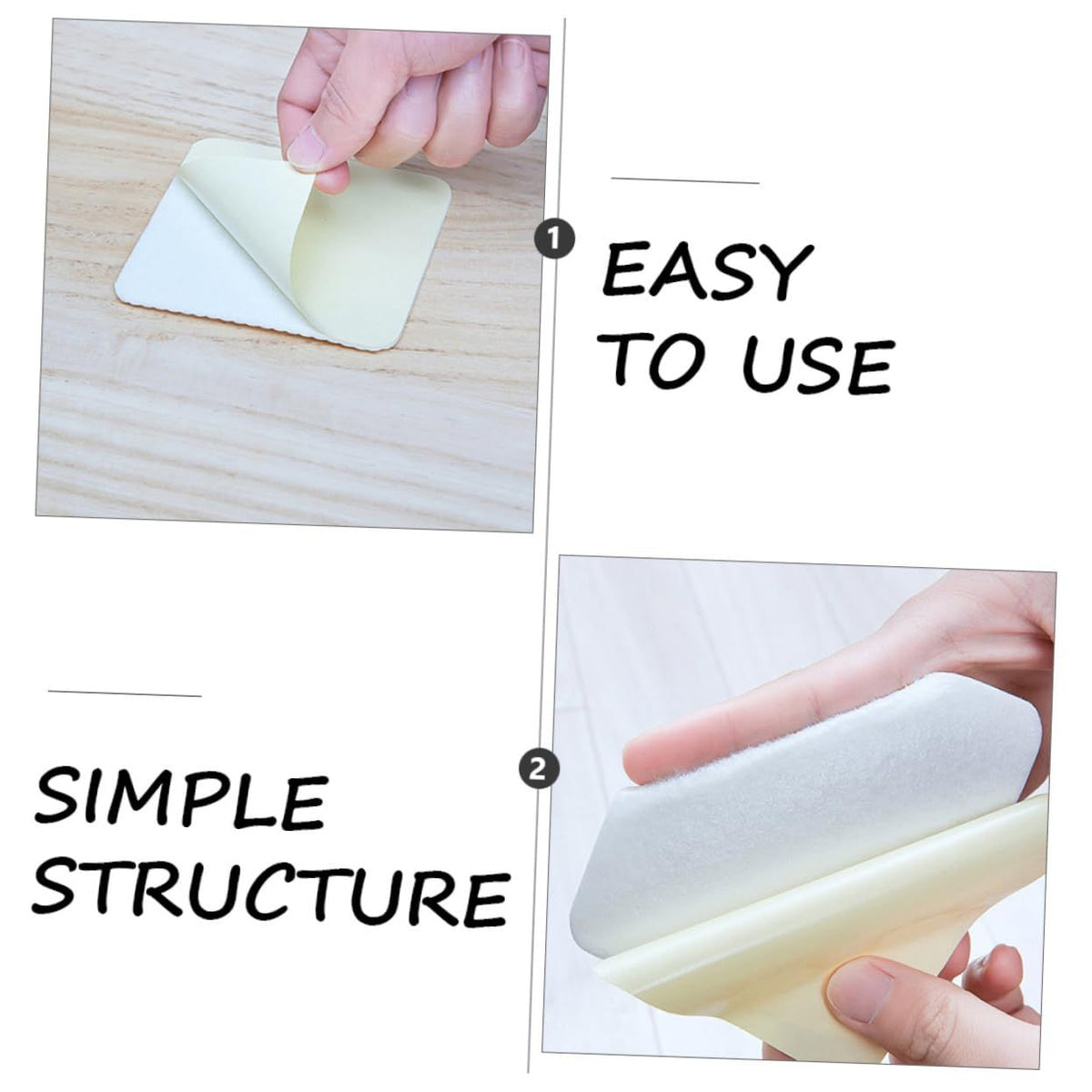 4pcs Carpet Anti-Slip Stickers Washable Area Rug Traceless Carpet Sticker Floor Stickers for Carpet Nonslip Rug Footprint White