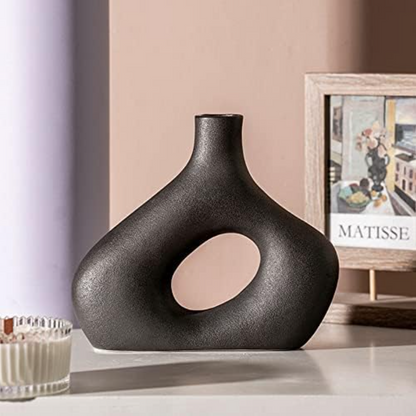 Ceramic vase ornaments, dried flowers, living room home decor, creative homestay style decorations, flower vessels