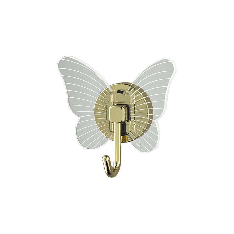4 pcs Butterfly Hooks, Decorative Self Adhesive Hooks for Hanging Heavy Duty Wall Hooks, Towel Coat Hooks Waterproof Hooks
