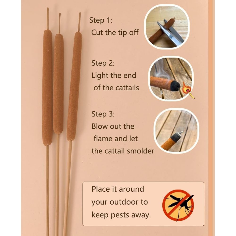 15Pcs Dried Natural Cattail Flowers, 16" Assorted Cattails for Modern Boho Decor, Grass Decorations, Farmhouse Wedding Bouquet, Vase Arrangements