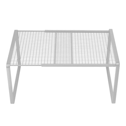 Shelves, Shelf Organizer, Expandable Cabinet Storage Shelf, Stackable Organizer Rack, Sturdy Metal, Make Full Use of The Upper Space, Space Saving for Kitchen Bathroom Pantry