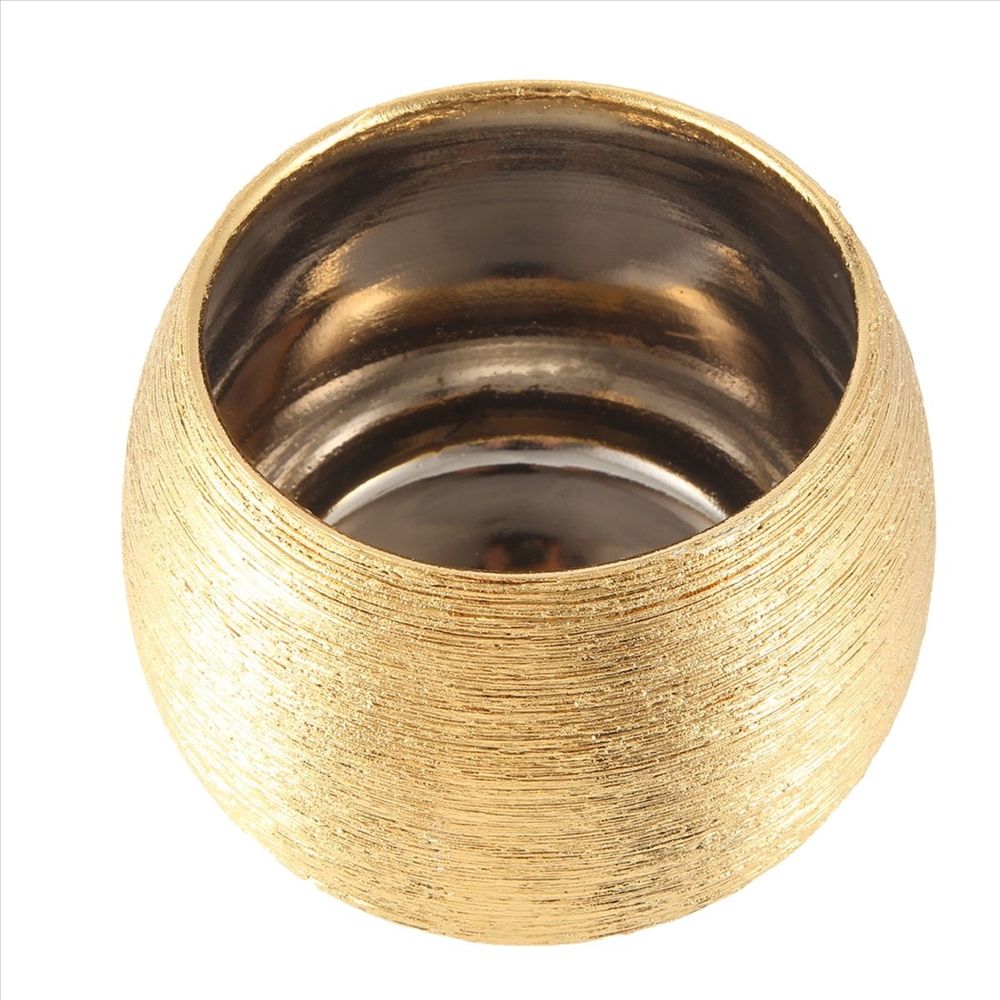 Ceramic Plant Pot Planter Gold-Plated Flower Flowerpot Vase