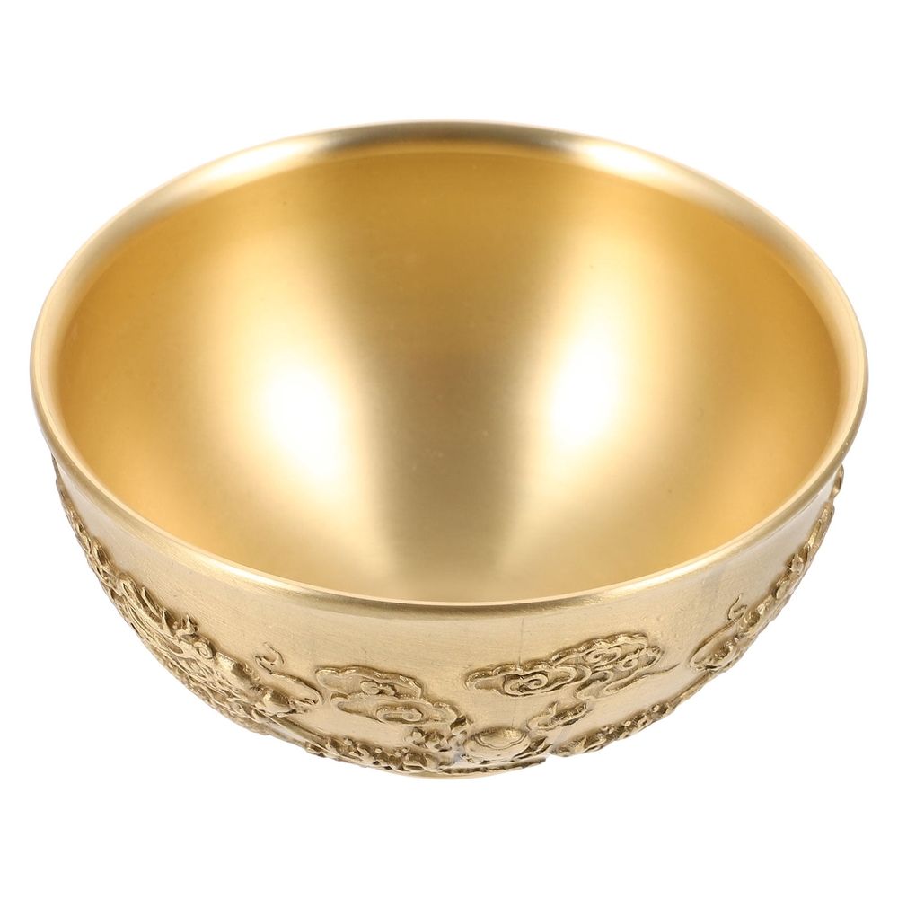 Golden Copper Bowl 1Set for Living Room Display and Tabletop Adornment